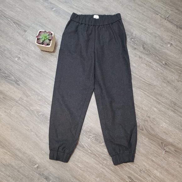 Wilfred Aritzia Turquet Wool Jogger Pants Grey Sz S - Picture 3 of 11